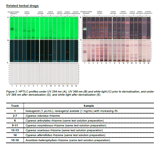 TLC/HPTLC Fingerprinting Analysis of Cyperus rotundus (Linn.)
